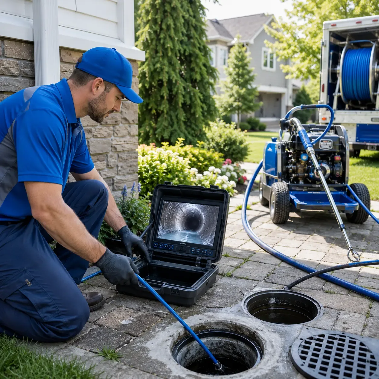 Outdoor drain cleaning professionals serving Peoria Heights, IL